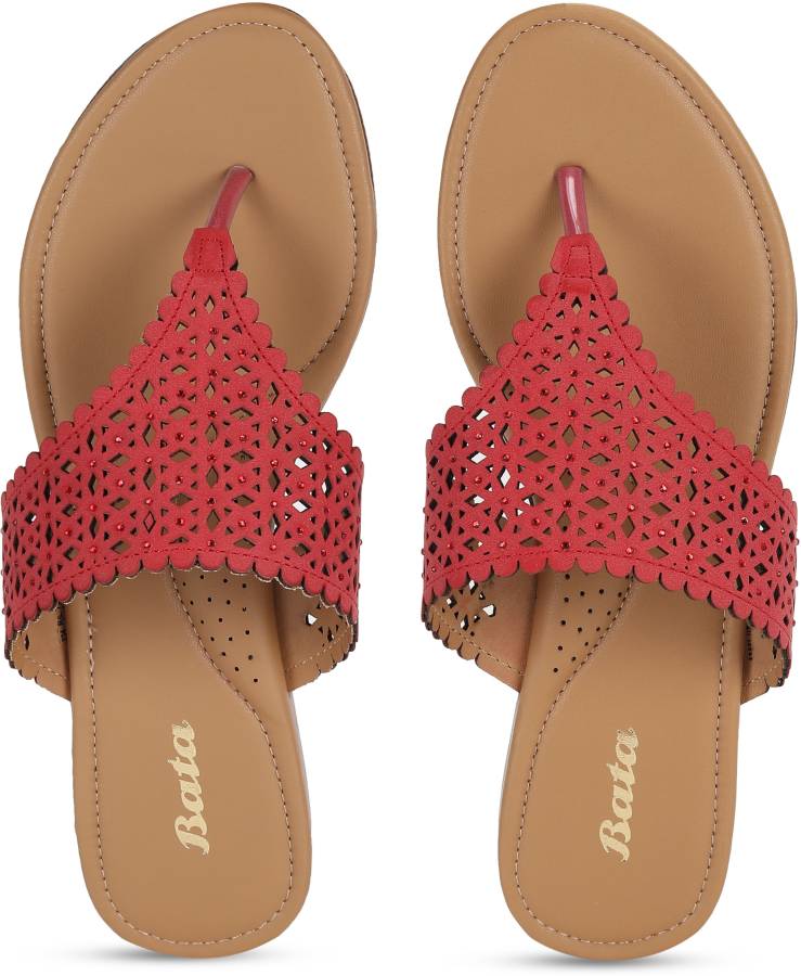 Women JANIS Pink Flats Sandal Price in India