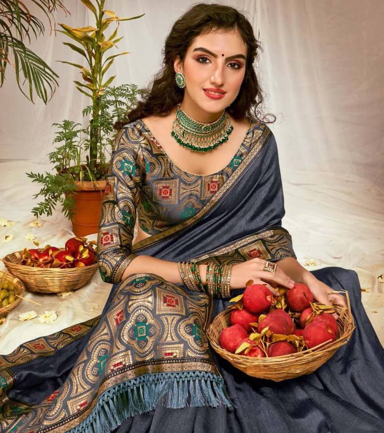 Solid/Plain Bollywood Art Silk Saree Price in India