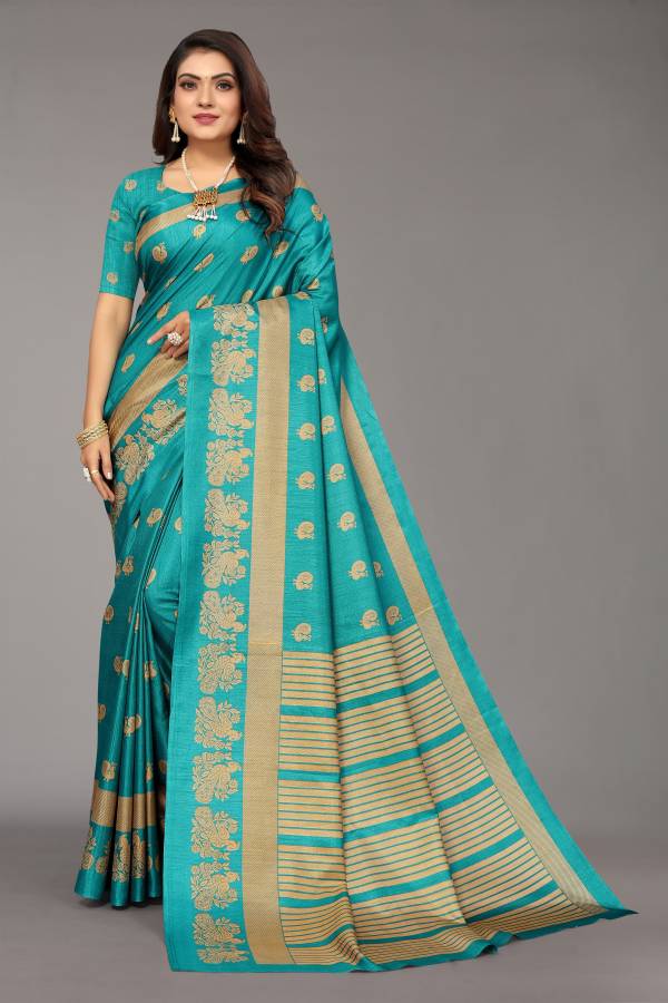 Printed Daily Wear Art Silk Saree Price in India