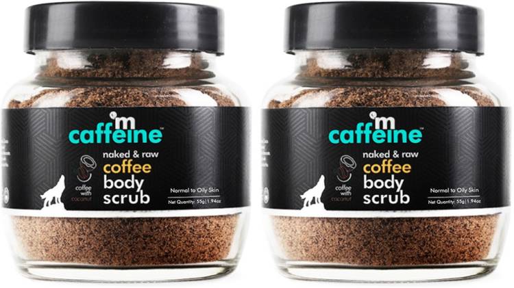 mCaffeine Coffee Body Scrub for Exfoliation, Tan Removal & Soft-Smooth Skin - Pack of 2 Scrub Price in India