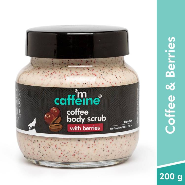 mCaffeine Creamy Coffee Body Scrub with Berries | Moisturizes, Removes Tan & Dry Skin Scrub Price in India