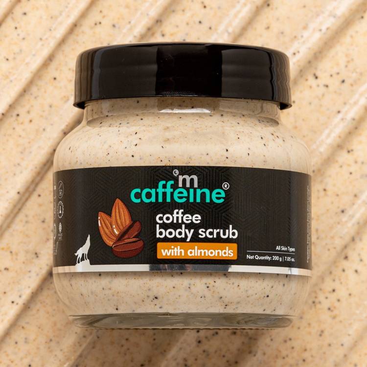 mCaffeine Creamy Coffee Body Scrub with Almonds | Moisturizes, Removes Tan & Dry Skin Scrub Price in India