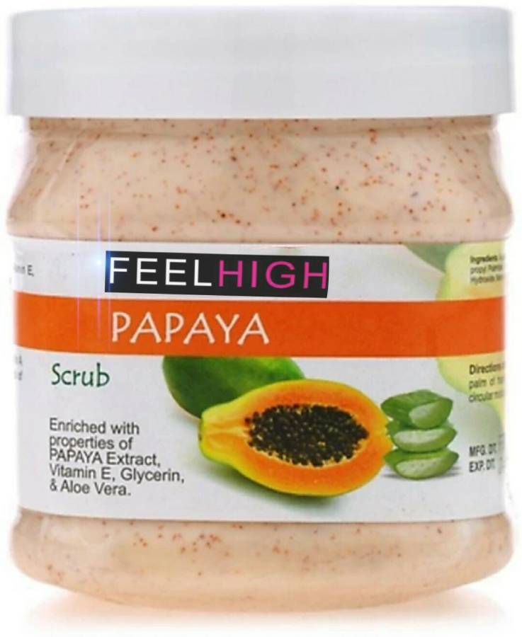 feelhigh cosmetics papaya face and body Scrub Price in India