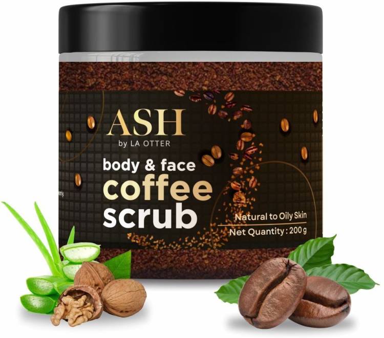 ASH BY LA OTTER Coffee Face and Body Scrub for Tan Removal & Smooth Skin Scrub Price in India