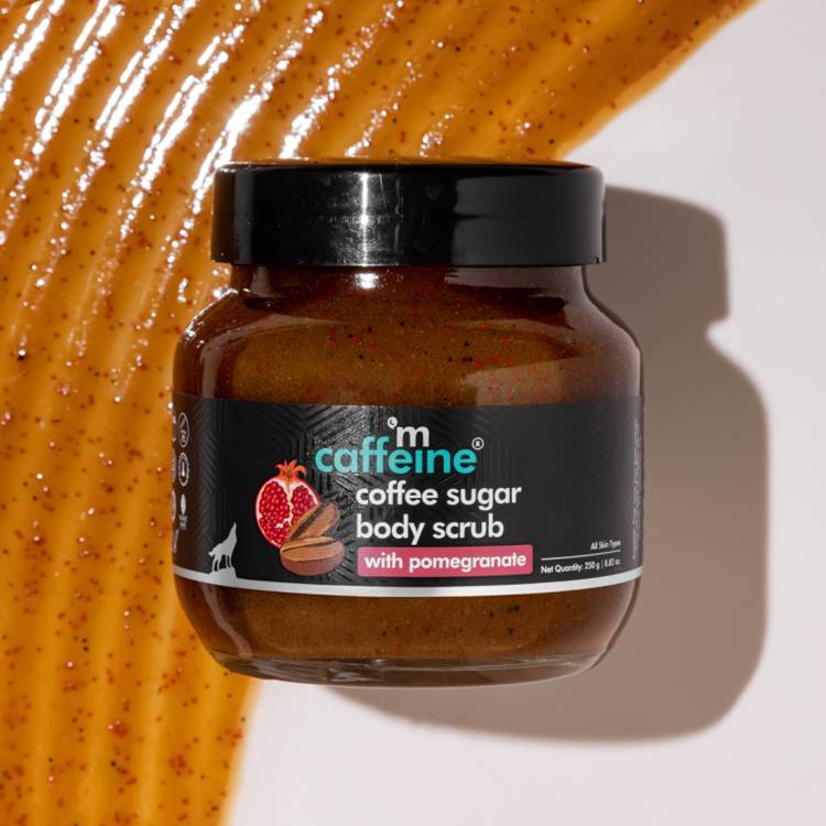 mCaffeine Coffee Sugar Body Scrub with Pomegranate Scrub Price in India