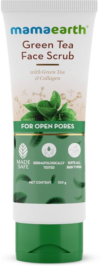 MamaEarth Green Tea Face Scrub With Green Tea & Collagen For Open Pores Scrub Price in India
