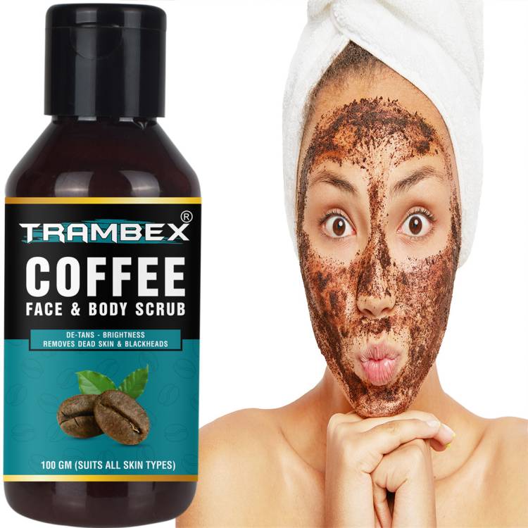 Trambex Organic Coffee scrub for face scrub & body scrub,Blackhead Remover & Tan Removal Scrub Price in India