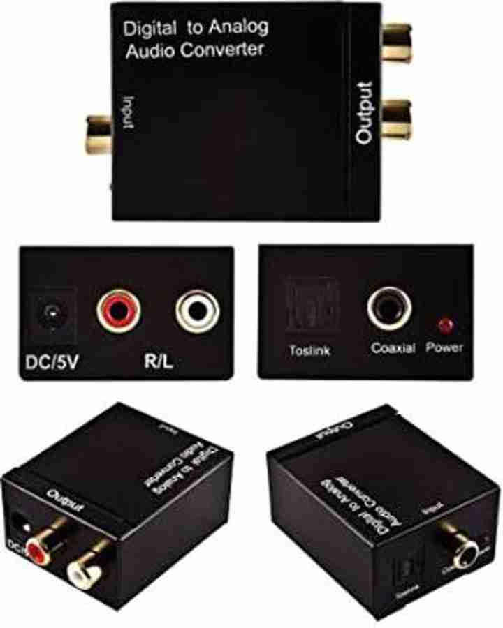 Tobo Analog L/R to Digital SPDIF Coaxial Coax RCA Media Streaming