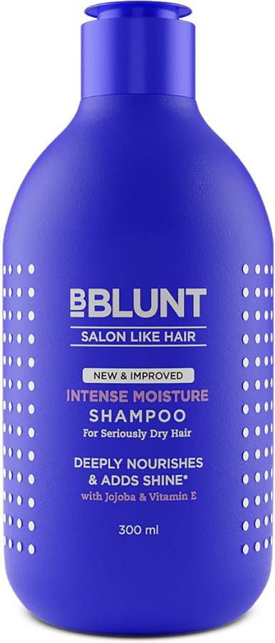 BBlunt Intense Moisture Shampoo with Jojoba and Vitamin E for Dry & Frizzy Hair -300 ml Price in India