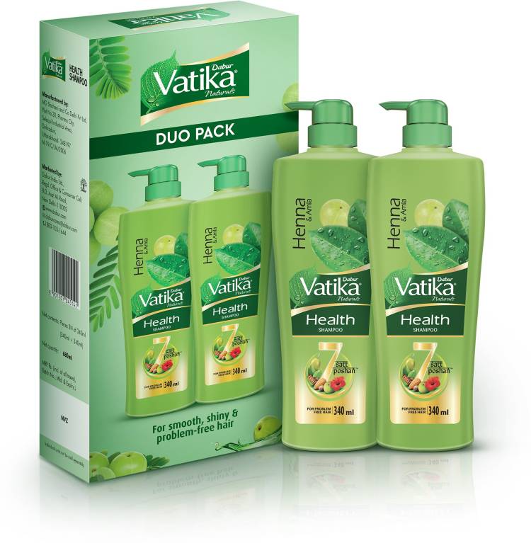 DABUR VATIKA Health Shampoo with Satt Poshan , Special Edition Duo Pack Price in India