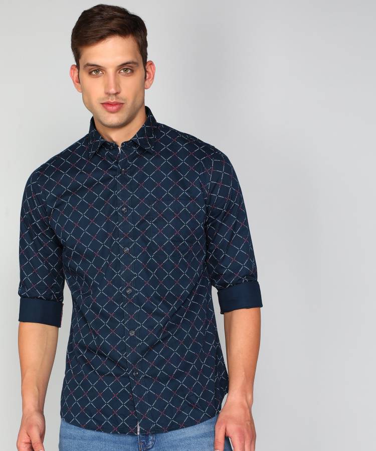 Men Slim Fit Printed Casual Shirt Price in India