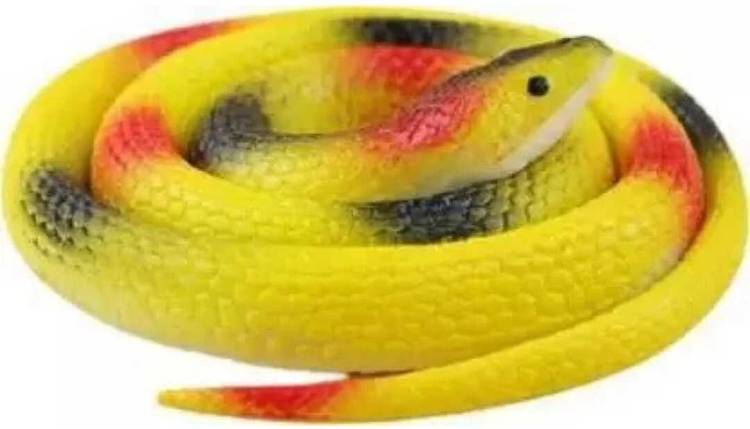 little toys Reptiles & Amphibians Toy (Yellow) snake Toy, Fake Snake, Prank Toy Rubber Toy