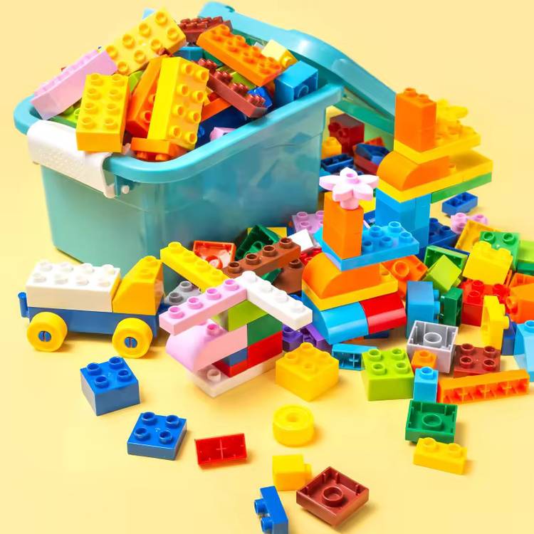 SUJANI Top DevelopBuild: DIY Plastic Building Blocks Toys for Kids,100+ Pieces, Ages 3+