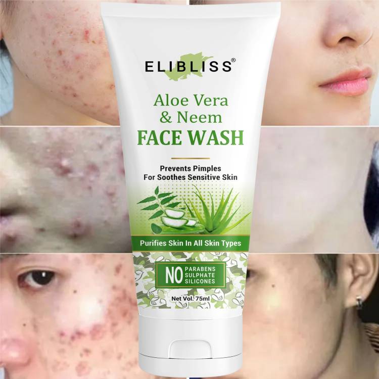 ELIBLISS Neem & Aloe Vera Gel Acne & Pimple Control,Cleanser for Oily Skin  Face Wash Price in India