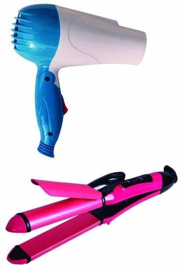 KDZONE 2 in 1 Hair Straightener and Curler & Dryer Personal Care Pack Of 2 Hurry Up - 2 in 1 Hair Straightener and curler (1 mini hair Dryer FREE free) Hair Straightener Price in India
