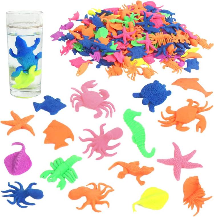 Newvent 30Pcs Water Growing Sea Animals Water Growing Animals Learning Animals For Kids