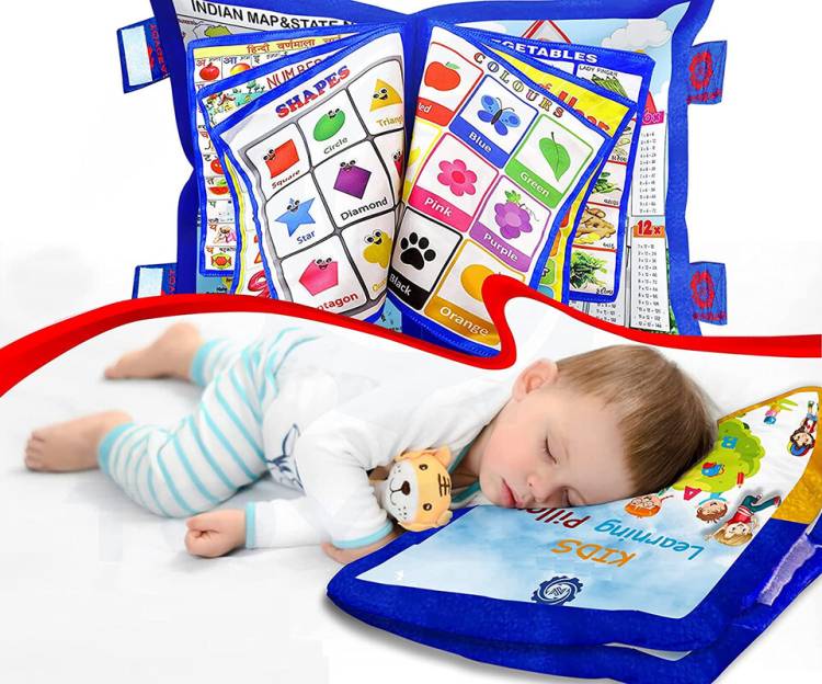 Dorytoys Alphabet Numbers Learning Cushion Baby Pillow Book for Kids