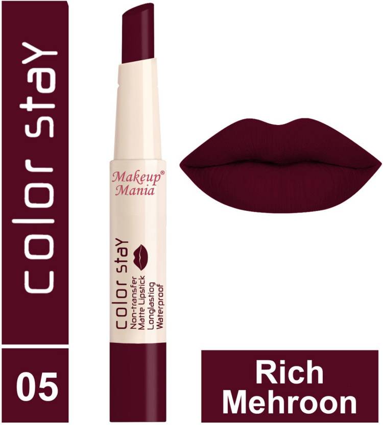 Makeup Mania Color Stay Long Lasting Matte Lipstick, Shade # 05 Price in India