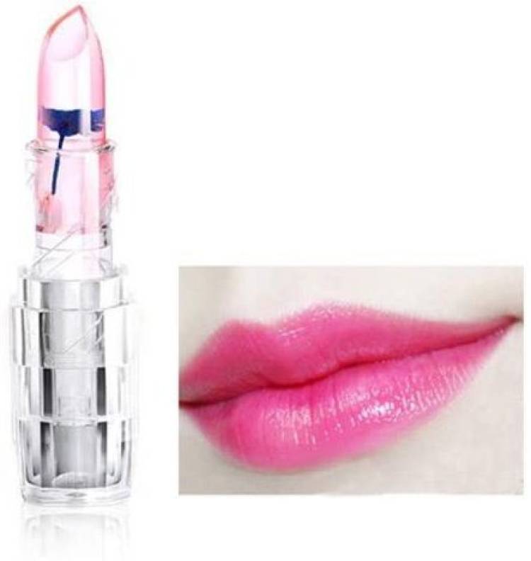 BEAUTYATH Natural Flower Pinkish Lipstick Color Changing Lipstick Jelly Flower Lipstick Price in India