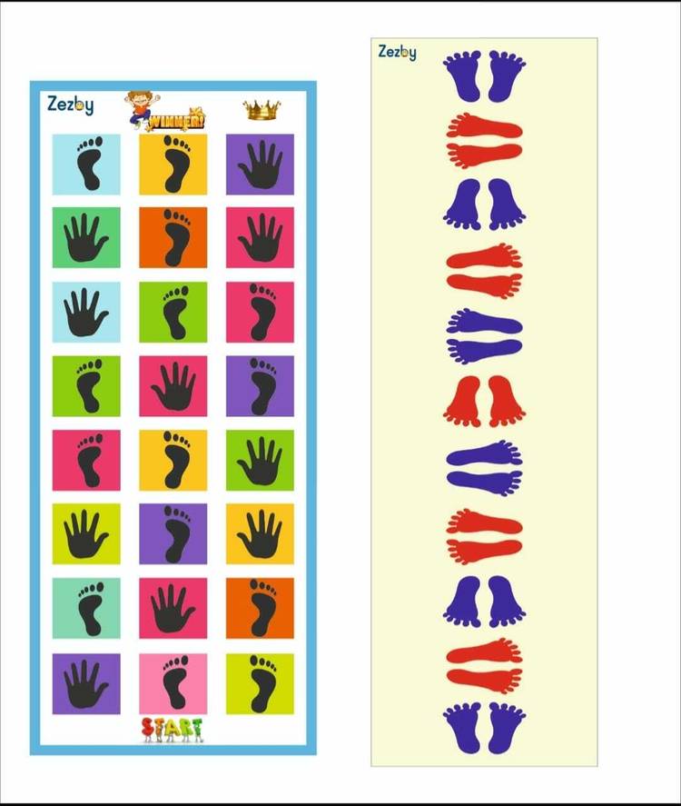 ZEZBY Premium Jumbo Play Mat, Game for Kids, Adults, Indoor-Outdoor Game Mat