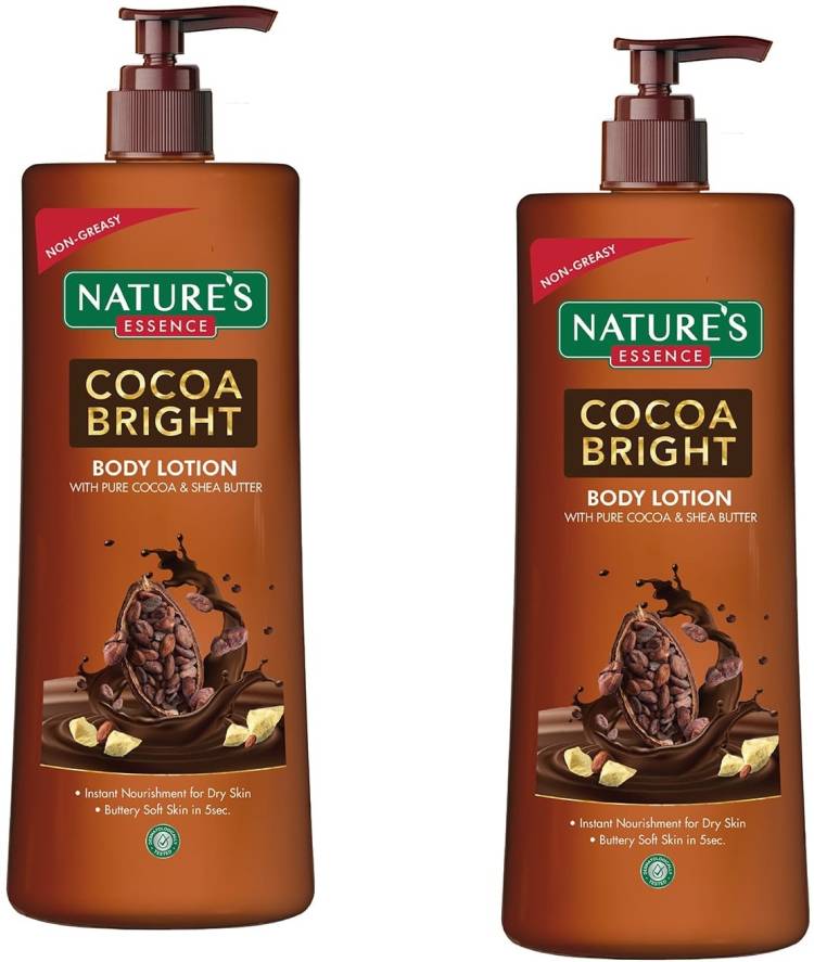Nature's Cocoa Bright Body Lotion, 400ml (Pack of 2) Price in India