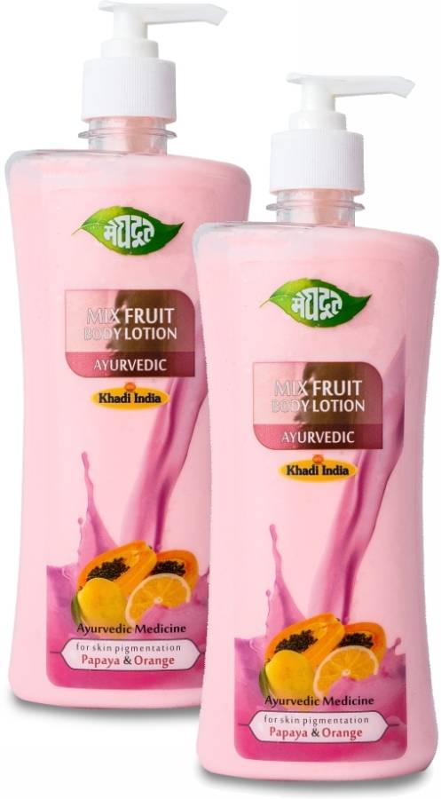 MEGHDOOT Mix Fruit Body Lotion Ayurvedic 500ml (Pack of 2) Price in India