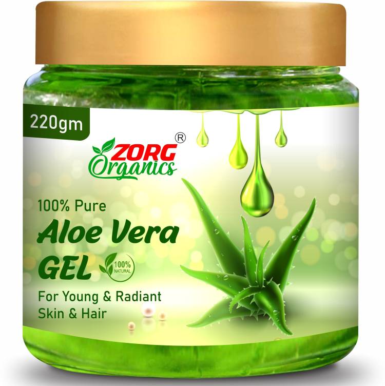 Zorg Organics Nourishing And Moisturizing Pure Aloe Vera Gel for Hair, Face and Skin Price in India