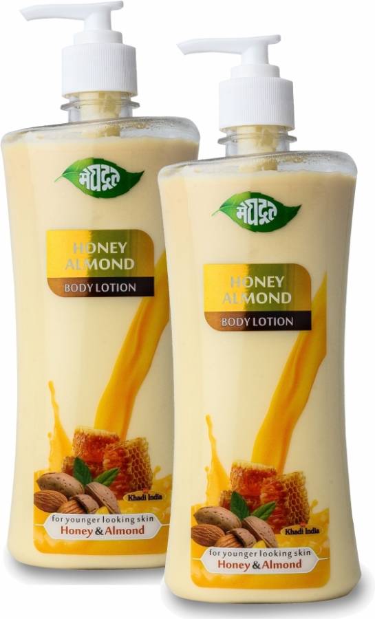 MEGHDOOT Honey Almond Body Lotion 500ml (Pack of 2) Price in India