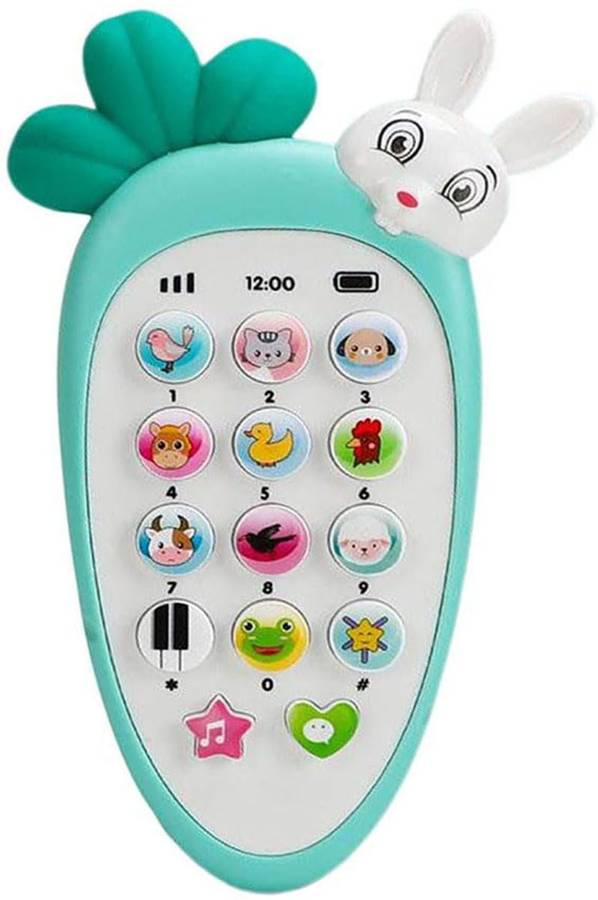 XORTIC Rabbit Cordless Phone Musical Toy - Kids' Play Phone with Music and Lights