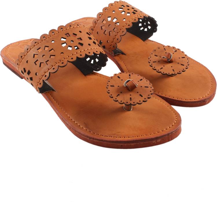 Women Brown Flats Sandal Price in India