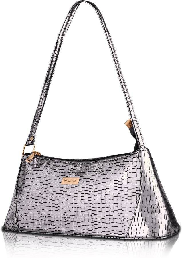 Silver Women Shoulder Bag - Medium Price in India