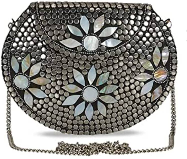 Party, Formal Silver  Clutch Price in India