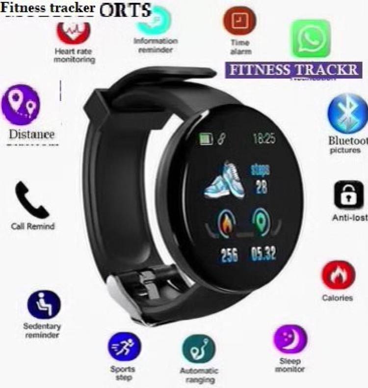 Bydye PA232 D18_MAX FITNESS TRACKER BLUETOOTH SMART WATCH BLACK(PACK OF 1) Smartwatch Price in India