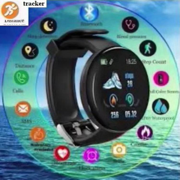 Bymaya PA710 D18_PRO ACTIVITY TRACKER STEP COUNT SMART WATCH BLACK(PACK OF 1) Smartwatch Price in India