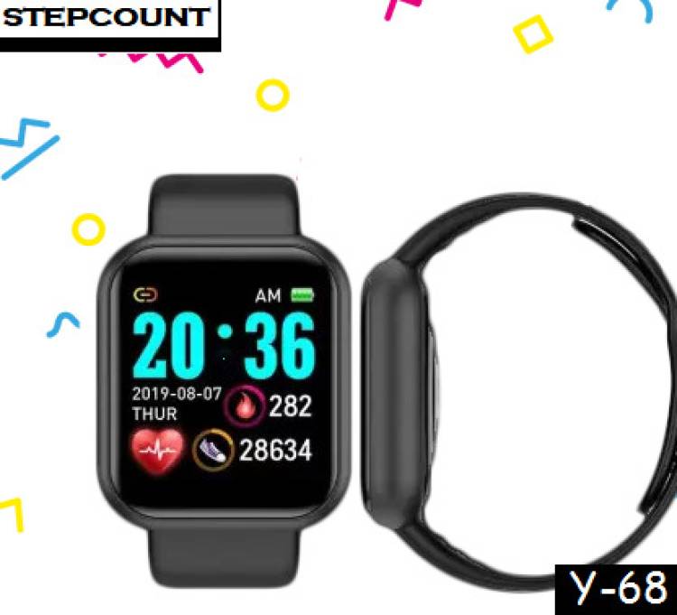 YORBAX VX2556_Y68 ADVANCED CALORIE COUNT SMARTWATCH BLACK (PACK OF 1) Smartwatch Price in India