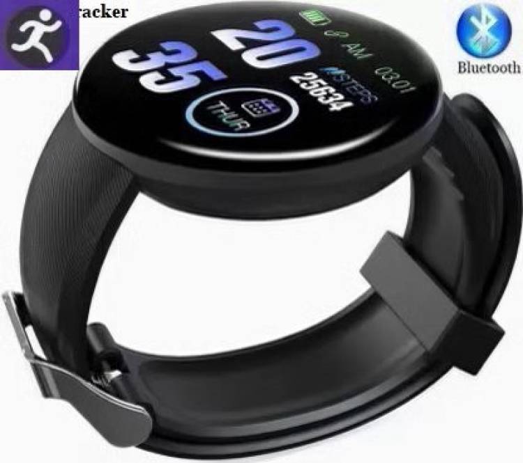 Yuvkarn PA1078 D18_MAX FITNESS TRACKER STEP COUNT SMART WATCH BLACK(PACK OF 1) Smartwatch Price in India