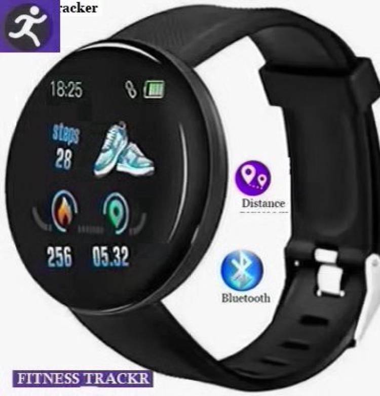 Stybits PA1186 D18_MAX FITNESS TRACKER STEP COUNT SMART WATCH BLACK(PACK OF 1) Smartwatch Price in India