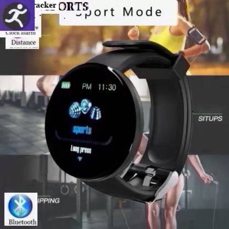 Stybits PA1034 D18_PRO ACTIVITY TRACKER STEP COUNT SMART WATCH BLACK(PACK OF 1) Smartwatch Price in India