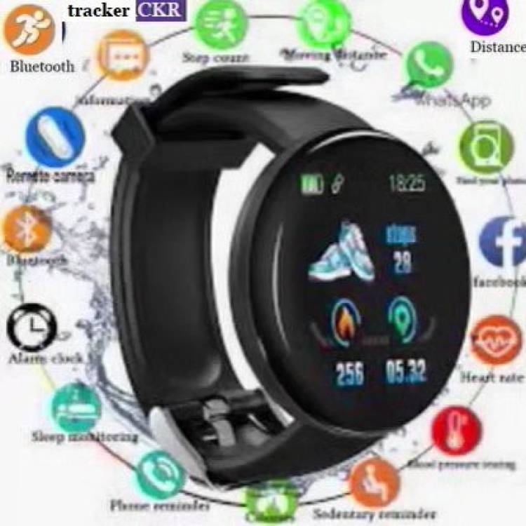 Bymaya PA751 D18_LATEST FITNESS TRACKER MULTI SPORTS SMART WATCH BLACK(PACK OF 1) Smartwatch Price in India