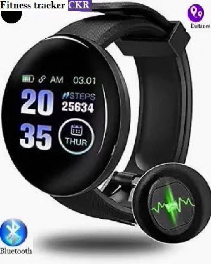 Bymaya PA201 D18_PLUS SLEEP TRACKER HEART RATE SMART WATCH BLACK(PACK OF 1) Smartwatch Price in India