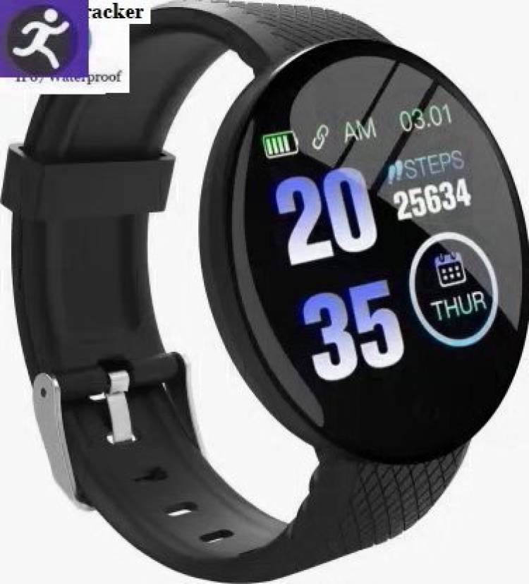 Jocoto PA1289 D18_ULTRA ACTIVITY TRACKER HEART RATE SMART WATCH BLACK(PACK OF 1) Smartwatch Price in India
