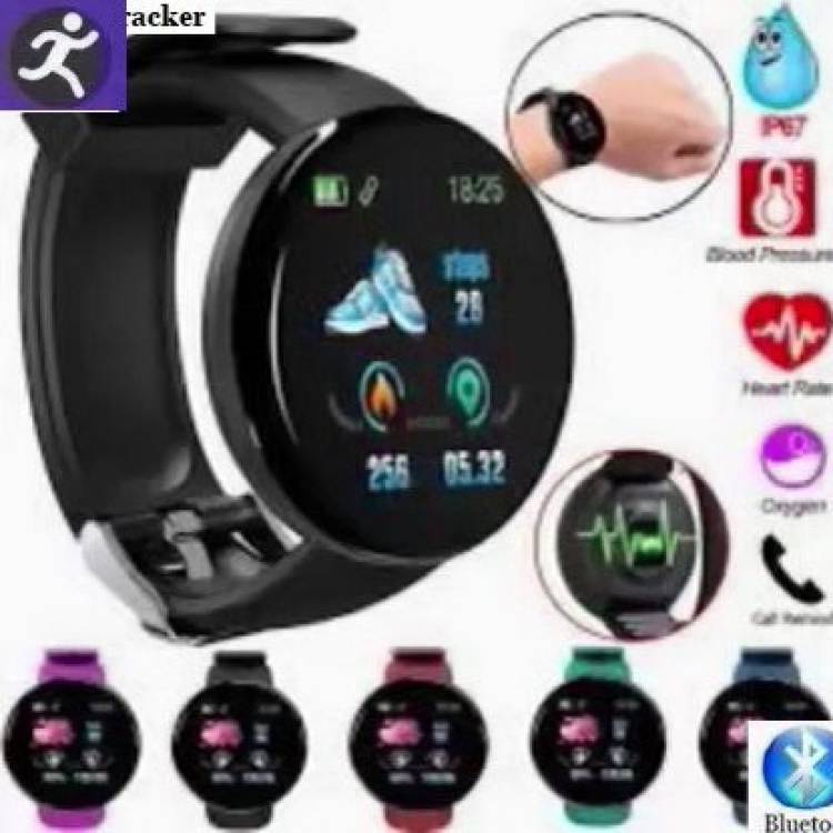 Jocoto PA1081 D18_LATEST FITNESS TRACKER HEART RATE SMART WATCH BLACK(PACK OF 1) Smartwatch Price in India