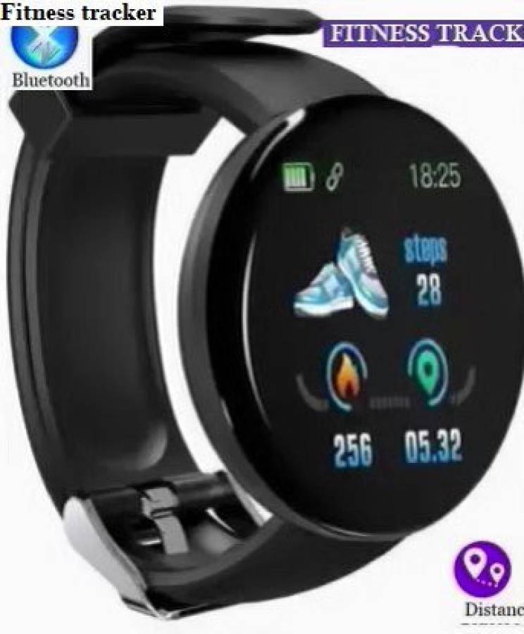 Stybits PA266 D18_PRO ACTIVITY TRACKER STEP COUNT SMART WATCH BLACK(PACK OF 1) Smartwatch Price in India