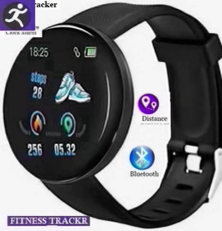 Stybits PA1015 D18_LATEST FITNESS TRACKER MULTI SPORTS SMART WATCH BLACK(PACK OF 1) Smartwatch Price in India