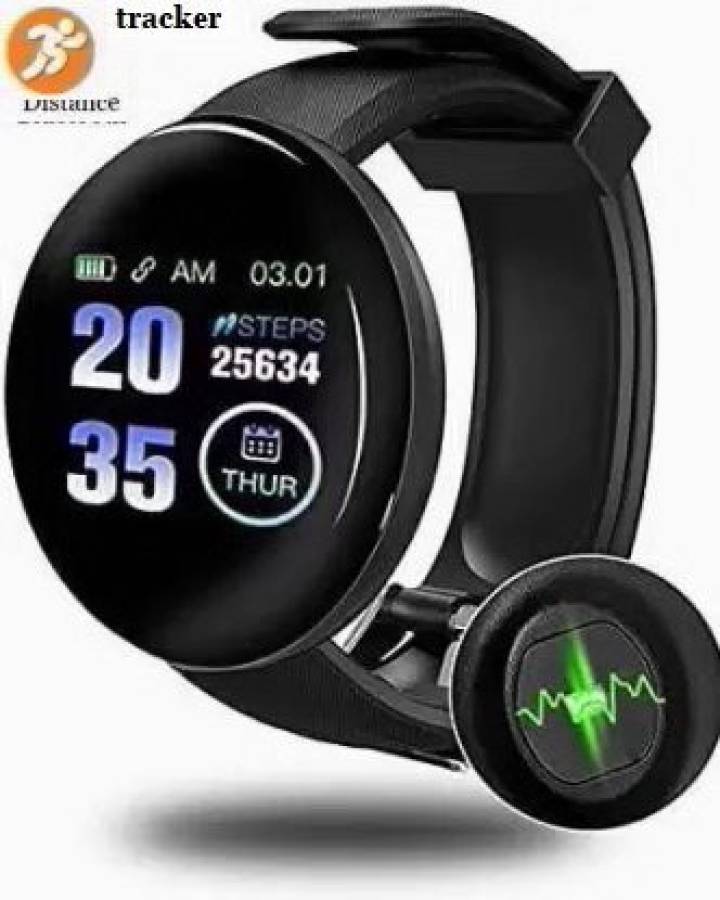 Bydye PA715 D18_LATEST FITNESS TRACKER MULTI SPORTS SMART WATCH BLACK(PACK OF 1) Smartwatch Price in India