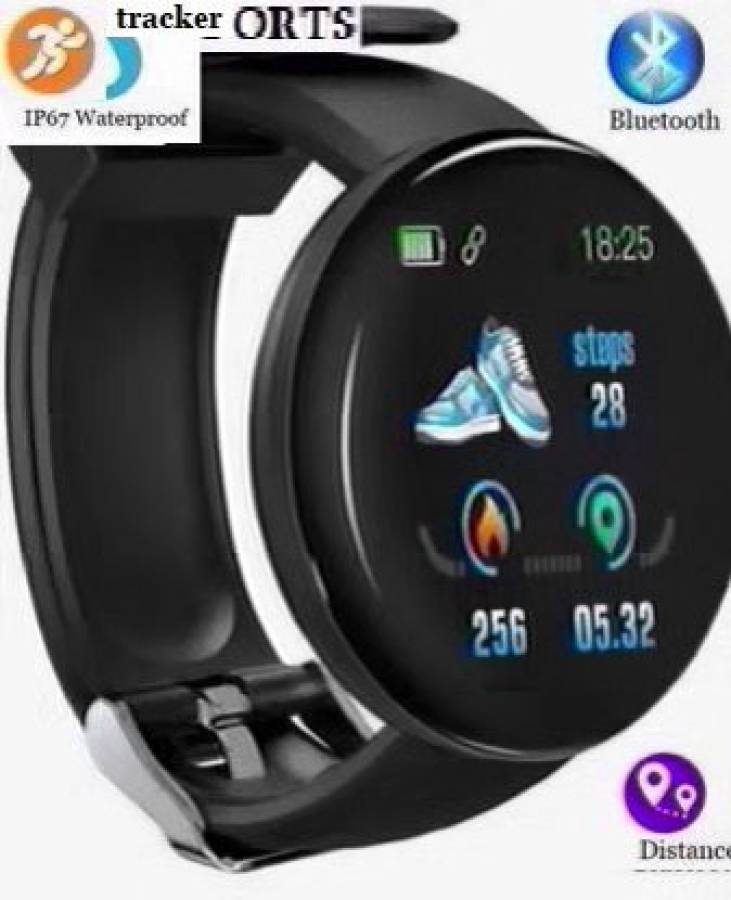 Bymaya PA500 D18_PRO ACTIVITY TRACKER BLUETOOTH SMART WATCH BLACK(PACK OF 1) Smartwatch Price in India
