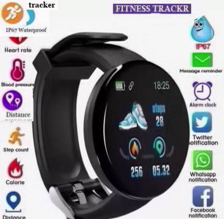 Bydye PA899 D18_ULTRA ACTIVITY TRACKER MULTI SPORTS SMART WATCH BLACK(PACK OF 1) Smartwatch Price in India