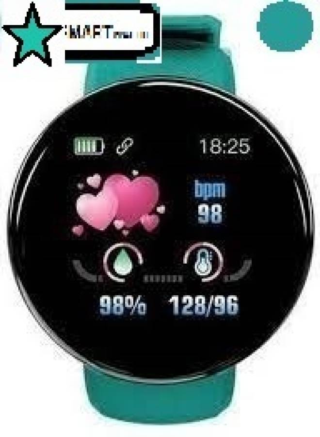 Bashaam FW413_D18GRN ULTRA Alarm Clock blood oxygen Macaron Smartwatch GREEN(pack of 1) Smartwatch Price in India