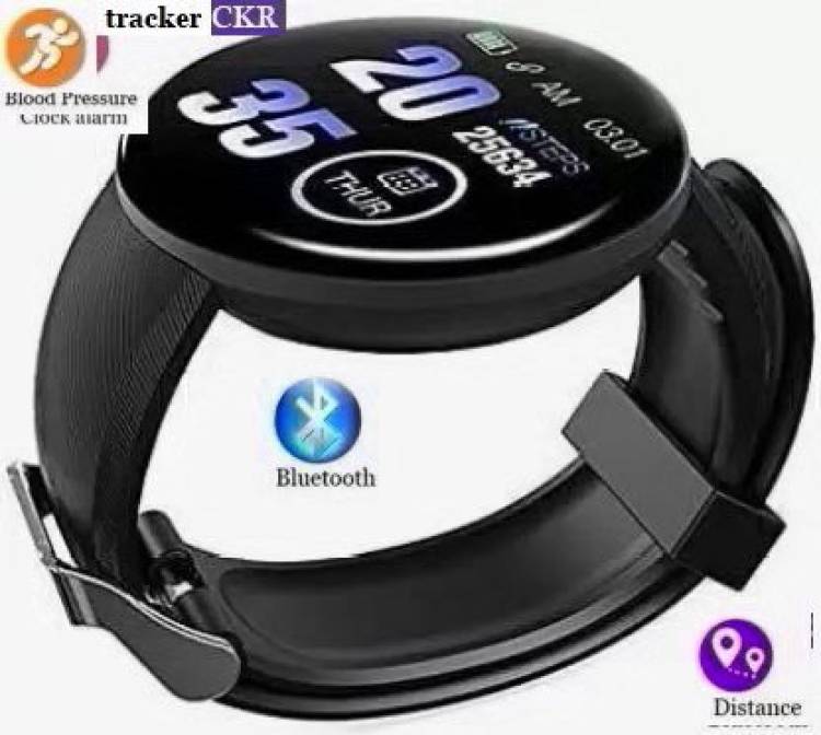 Bashaam PA622 D18_MAX FITNESS TRACKER STEP COUNT SMART WATCH BLACK(PACK OF 1) Smartwatch Price in India