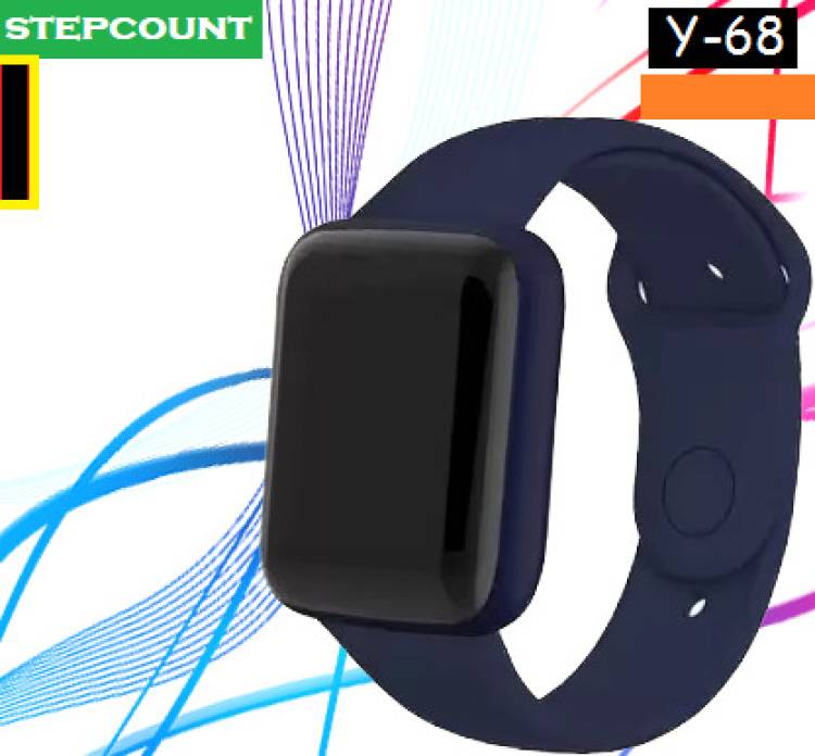 Bydye H869_Y68 ADVANCED CALORIES COUNT SMARTWATCH BLACK (PACK OF 1) Smartwatch Price in India